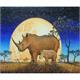 Diamond Painting Set DP2280264 Rhino 50 x 40 cm