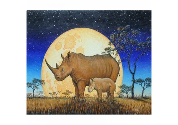 Diamond Painting Set DP2280264 Rhino 50 x 40 cm