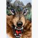 Diamond Painting Set DP238507 Wolf 50 x 40 cm