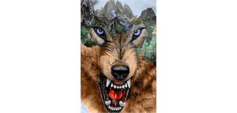 Diamond Painting Set DP238507 Wolf 50 x 40 cm