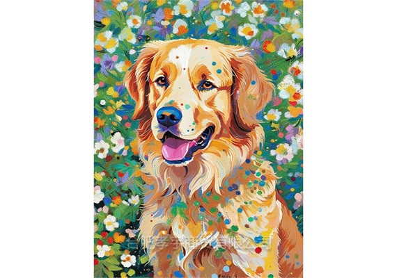 Diamond Painting Set DP254063 Dog 15 x 25 cm