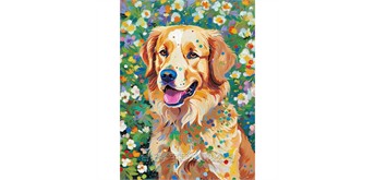 Diamond Painting Set DP254063 Dog 15 x 25 cm