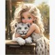 Diamond Painting Set DP2545001 Girl-Tiger 15 x 25 cm