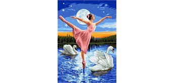 Diamond Painting Set DP2545002 Swan Lake 15 x 25 cm