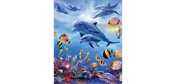 Diamond Painting Set DP2545004 Dolphins 15 x 25 cm