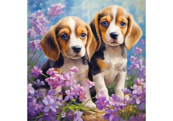 Diamond Painting Set DP2545013 Dogs 15 x 25 cm