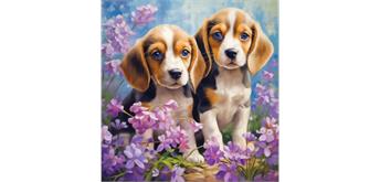 Diamond Painting Set DP2545013 Dogs 15 x 25 cm