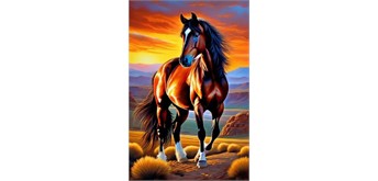 Diamond Painting Set DP2545014 Horse 15 x 25 cm
