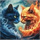 Diamond Painting Set DP2545023 Cats 25 x 35 cm