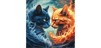 Diamond Painting Set DP2545023 Cats 25 x 35 cm