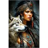 Diamond Painting Set DP2545029 Wolf - Girl 25 x 35 cm