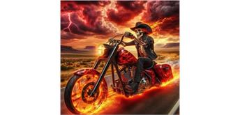 Diamond Painting Set DP2545033 Biker 35 x 25 cm
