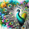 Diamond Painting Set DP2545034 Peacock 25 x 35 cm