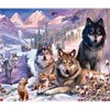 Diamond Painting Set DP2545038 Wolves 35 x 45 cm