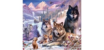 Diamond Painting Set DP2545038 Wolves 35 x 45 cm