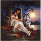 Diamond Painting Set DP2545040 Wolf-Girl 35 x 45 cm