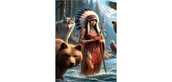Diamond Painting Set DP2545049 Indian 35 x 45 cm