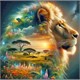 Diamond Painting Set DP2545051 Lion 25 x 35 cm