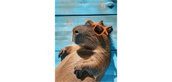Diamond Painting Set DP2545060 Capybara 15 x 25 cm