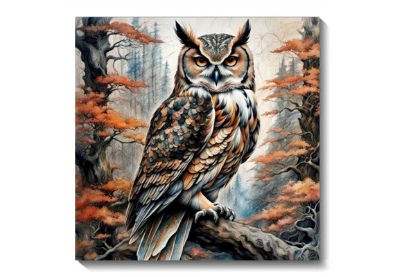 Diamond Painting Set DP2545062 Eule 15 x 25 cm