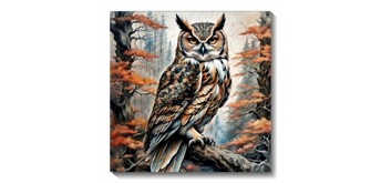 Diamond Painting Set DP2545062 Eule 15 x 25 cm