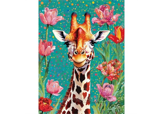 Diamond Painting Set DP2545065 Giraffe 15 x 25 cm