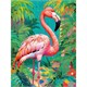 Diamond Painting Set DP2545066 Flamingo 15 x 25 cm