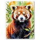 Diamond Painting Set DP2545069 Red Panda 15 x 25 cm