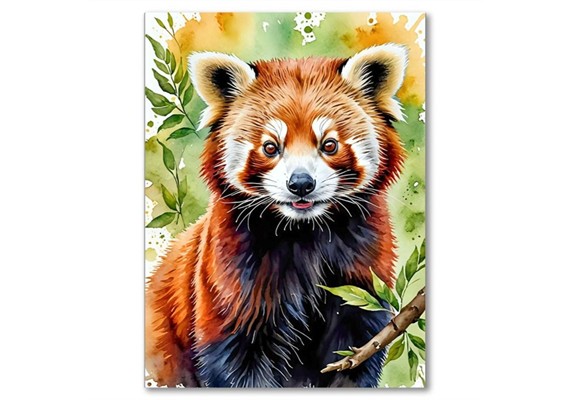 Diamond Painting Set DP2545069 Red Panda 15 x 25 cm