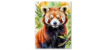 Diamond Painting Set DP2545069 Red Panda 15 x 25 cm