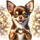 Diamond Painting Set DP2545073 Chihuahua 15 x 25 cm