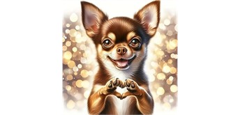 Diamond Painting Set DP2545073 Chihuahua 15 x 25 cm