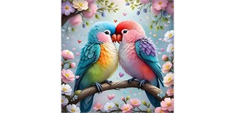 Diamond Painting Set DP2545076 Birds 15 x 25 cm