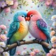 Diamond Painting Set DP2545076 Birds 15 x 25 cm