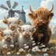 Diamond Painting Set DP2545079 Hochlandrind 35 x 25 cm