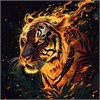 Diamond Painting Set DP2545085 Tiger 25 x 35 cm