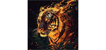 Diamond Painting Set DP2545085 Tiger 25 x 35 cm
