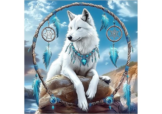 Diamond Painting Set DP2545086 Wolf 25 x 35 cm