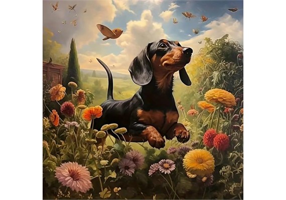 Diamond Painting Set DP2545088 Dog 25 x 35 cm
