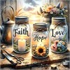 Diamond Painting Set DP2545088 Jars 25 x 35 cm