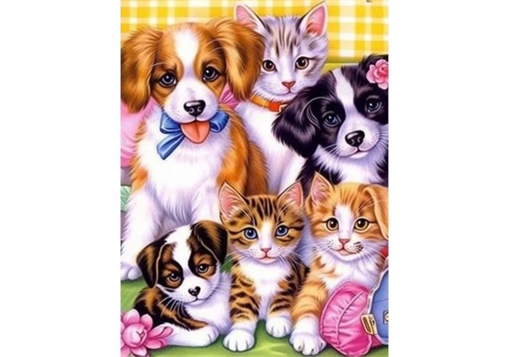 Diamond Painting Set DP2545090 Tiere 25 x 35 cm