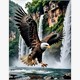 Diamond Painting Set DP2545095 Eagle 35 x 45 cm