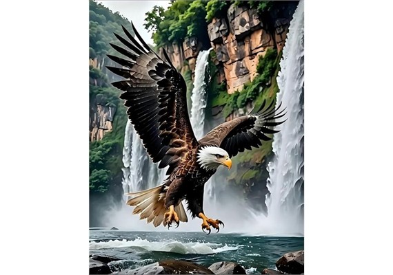 Diamond Painting Set DP2545095 Eagle 35 x 45 cm
