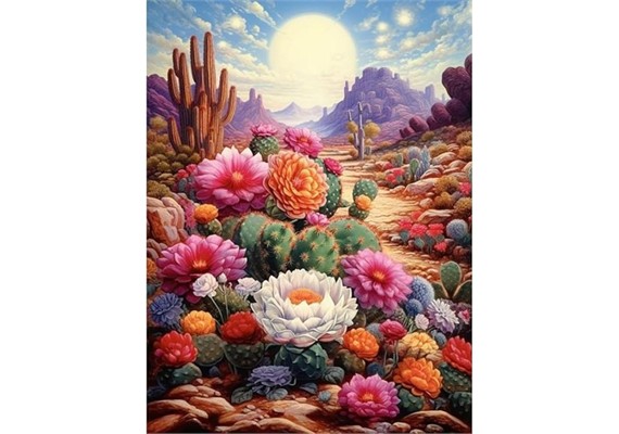 Diamond Painting Set DP2545096 Flowers 35 xs 45 cm