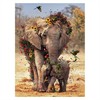 Diamond Painting Set DP2545099 Elefanten 35 x 45 cm
