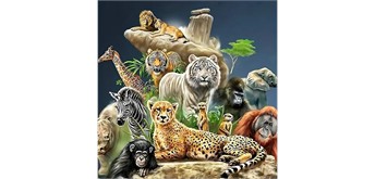 Diamond Painting Set DP2545104 Animals 35 x 45 cm
