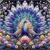 Diamond Painting Set DP2545106 Peacock 35 x 45 cm