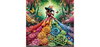 Diamond Painting Set DP2545107 Girl 35 x 45 cm