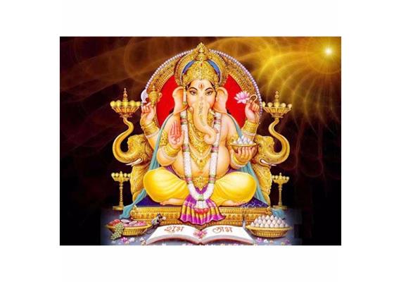 Diamond Painting Set DS22035 Ganesh 40 x 30 cm