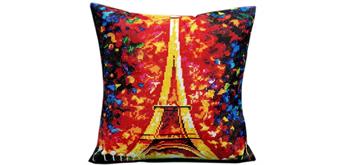 Diamond Painting Set Eiffel Tower Kissen 40 x 40 cm